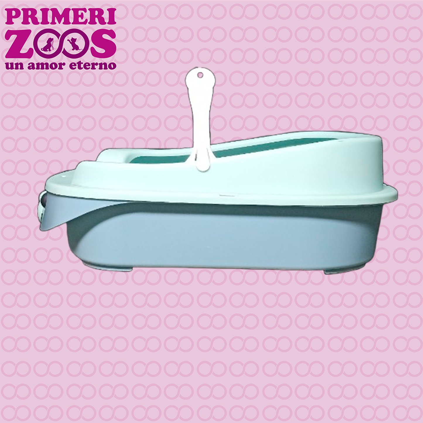 Arenero para Gato con Pala - diseño Caras