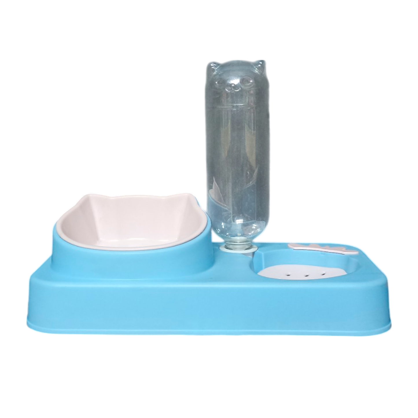 Plato para Gato doble con dispensador de agua por gravedad 500ml