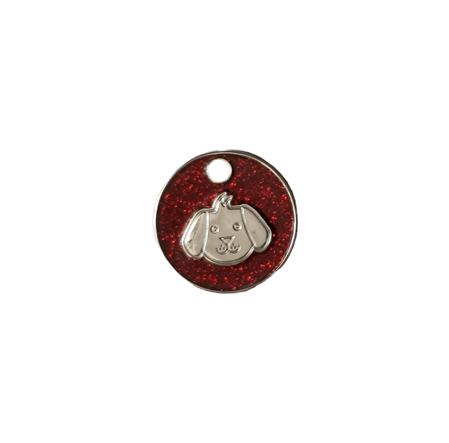 Placa decorativa para Perro o Gato Diseño redondo Cara de Perrito