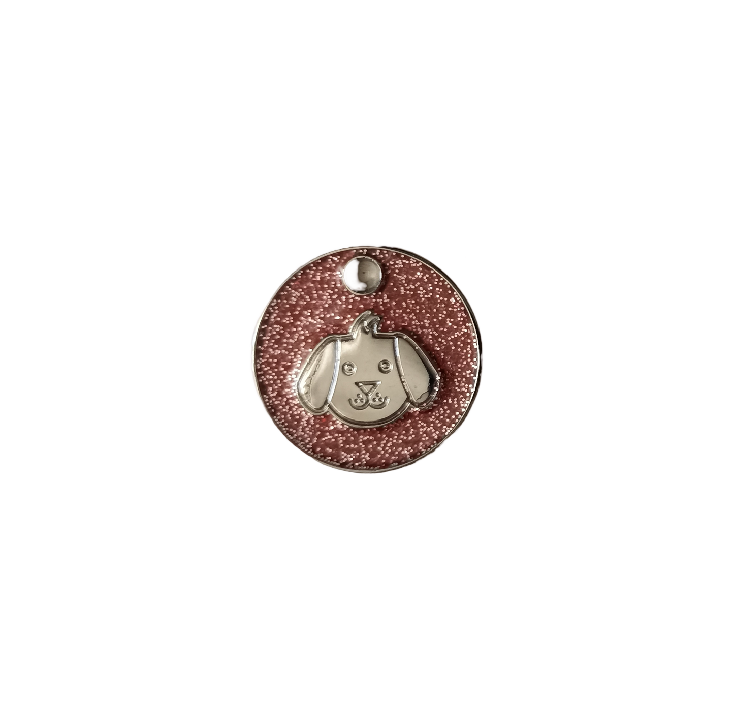 Placa decorativa para Perro o Gato Diseño redondo Cara de Perrito