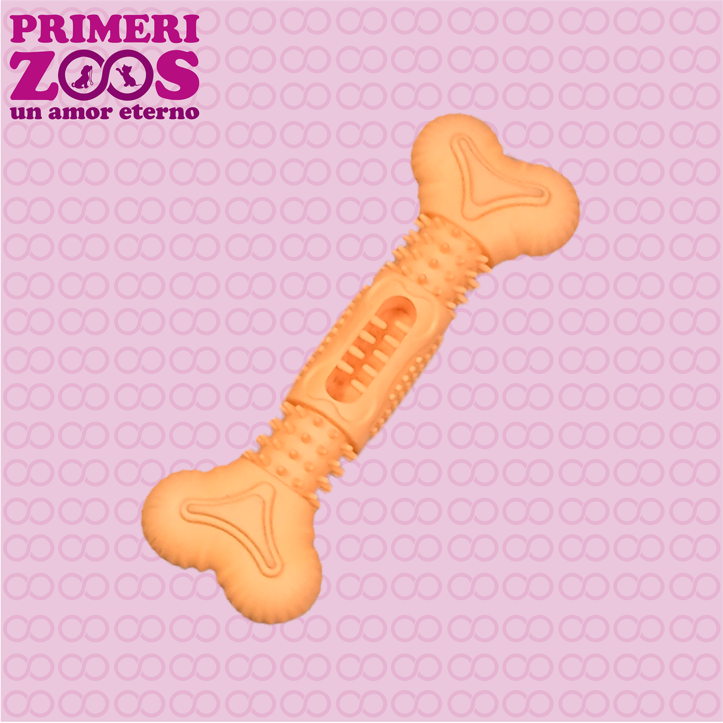 Juguete de Goma para Perro Estimulante Forma Hueso