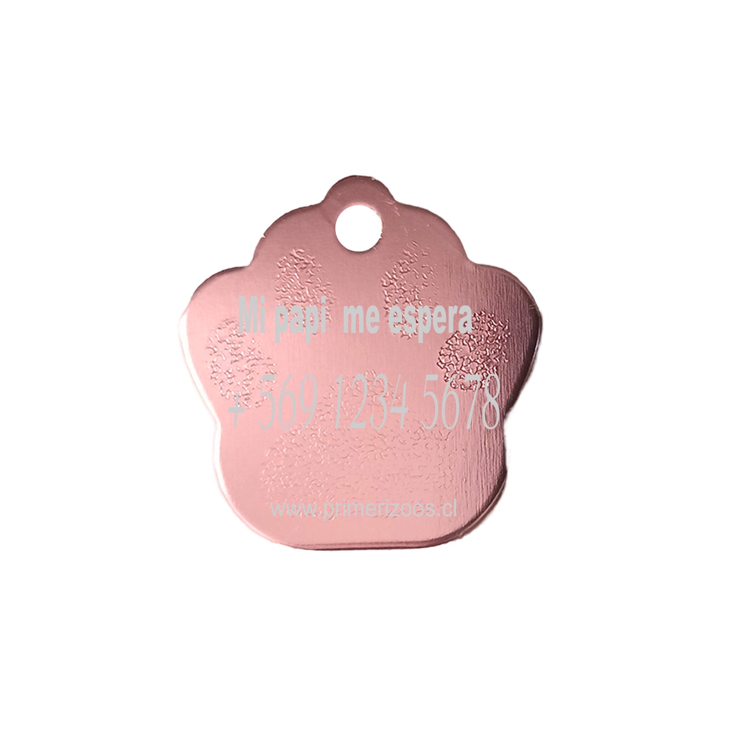 Placa de identificación Personalizable Patita Incluye Grabado