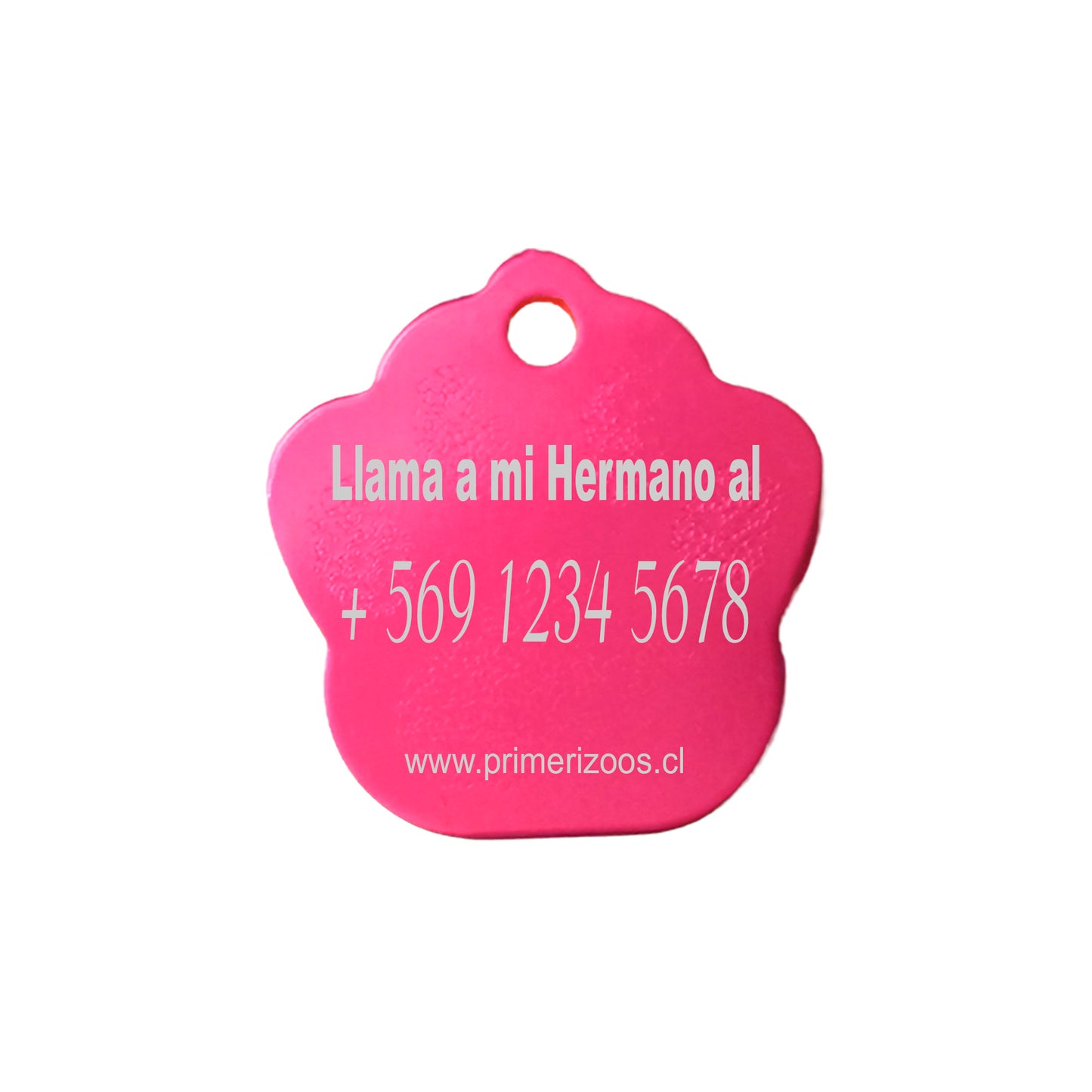 Placa de identificación Personalizable Patita Incluye Grabado