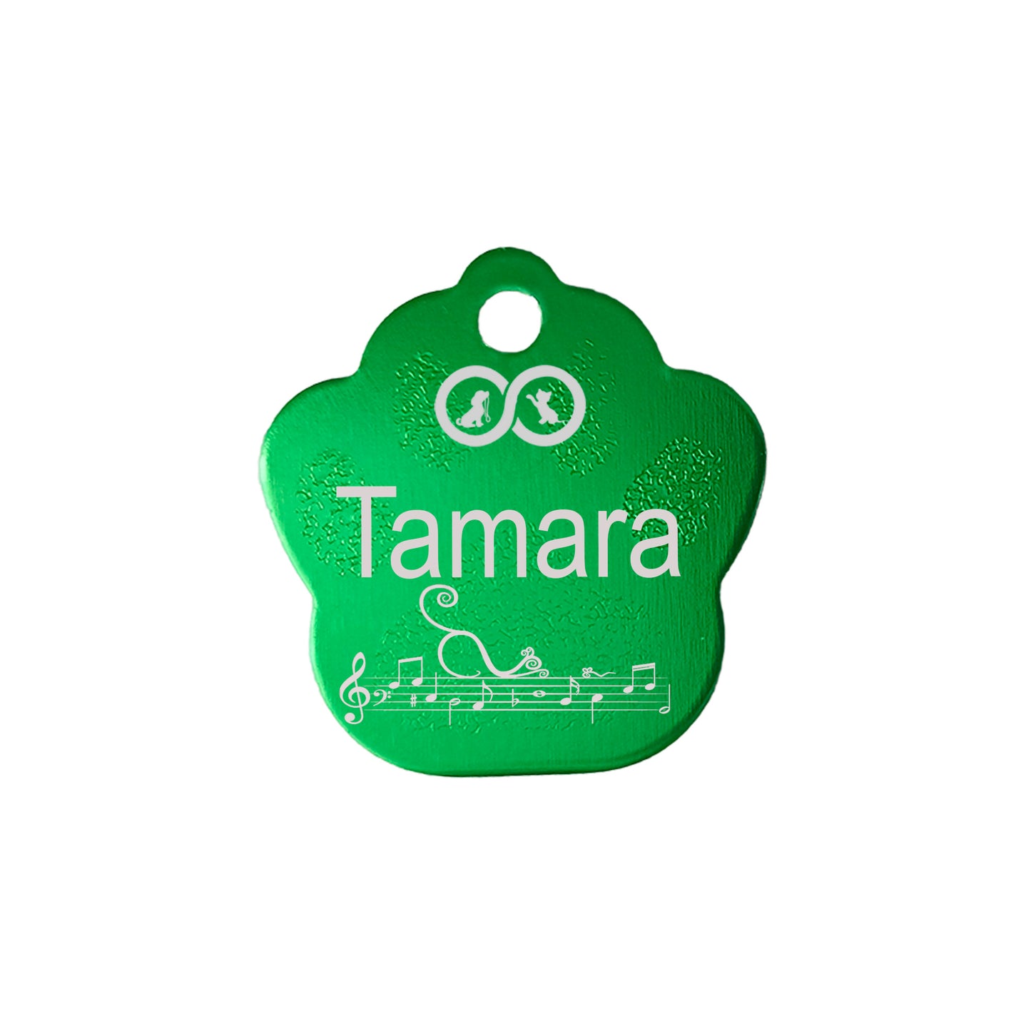 Placa de identificación Personalizable Patita Incluye Grabado
