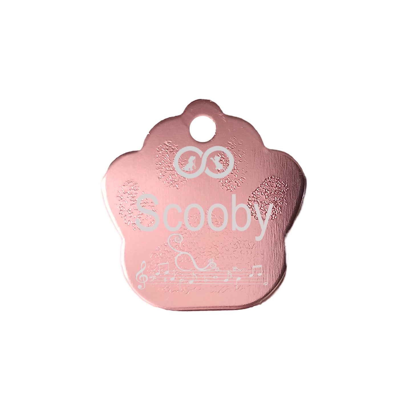 Placa de identificación Personalizable Patita Incluye Grabado