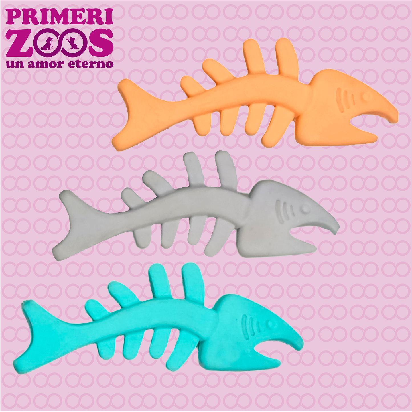 Juguete de Goma para Perro Forma Espinas de Pez