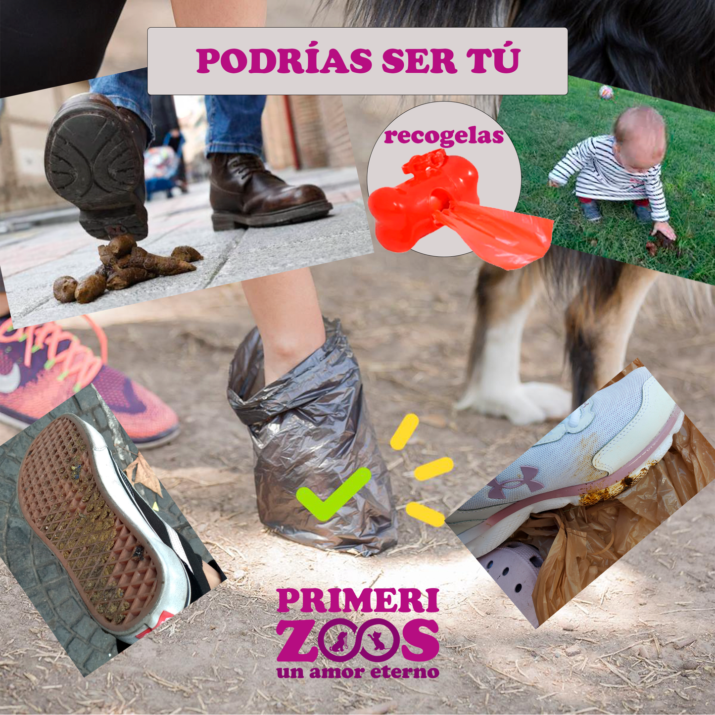 Bolsas Sanitarias para Desechos y Heces Liso (desechables)