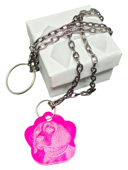 Placa con foto para Petlovers - Fotograbado + Mensaje