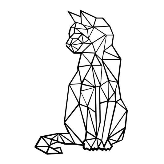 Cuadro de Gato Sentado