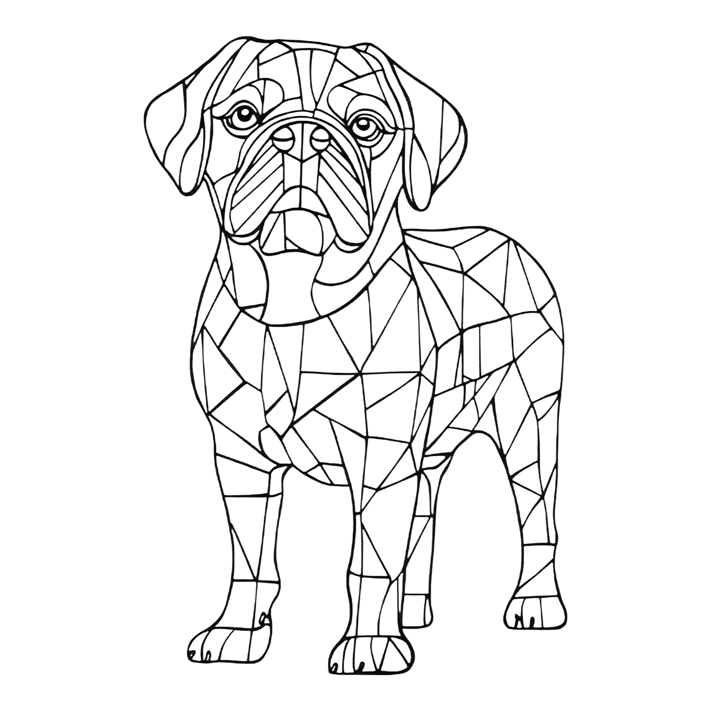 Cuadro de Perro Buldog Ingles