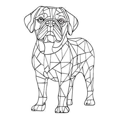 Cuadro de Perro Buldog Ingles
