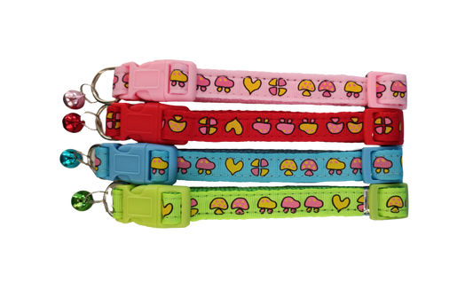 Collar para Perro o Gato Diseño Honguitos