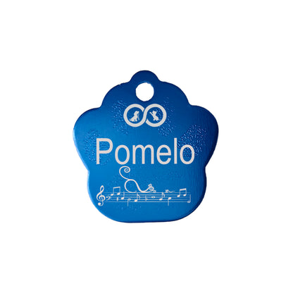 Placa de identificación Personalizable Patita Incluye Grabado