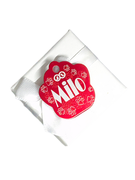 Placa de identificación Personalizable Patita Incluye Grabado