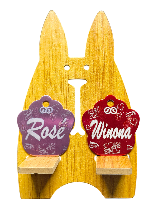 Placa de identificación Personalizable Patita Incluye Grabado