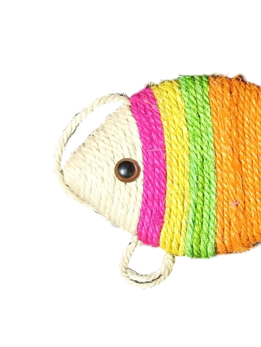 Rascador para gato forma de pez