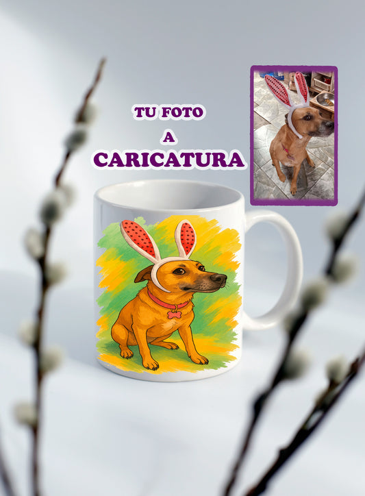 Taza con Ilustración Personalizada Caricatura