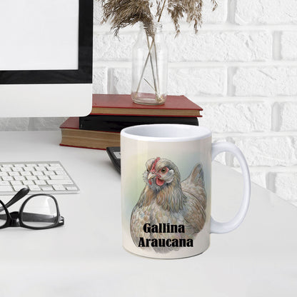 Taza con foto de Gallinas