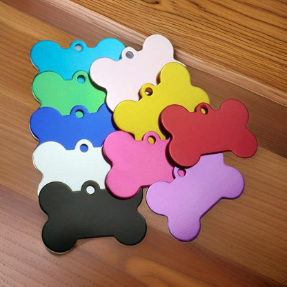 Placa de identificación Personalizable Huesito Incluye Grabado